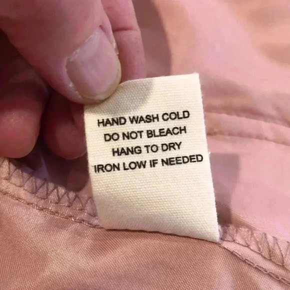 MINE light pink polyester lightweight jacket.  Size M. Full zipper close. - Picture 11 of 11